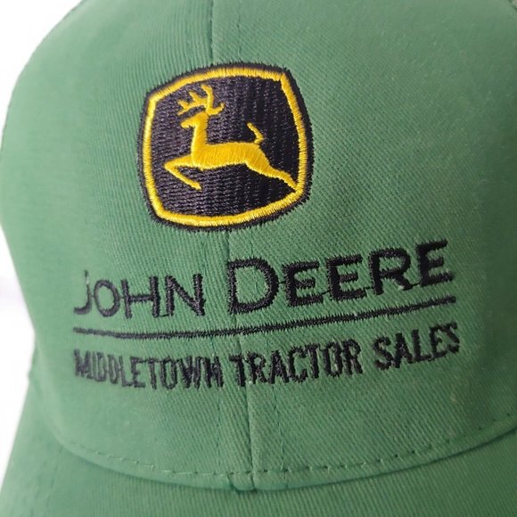 John Deere Cap Green Middletown Tractor Sales Fairmont WV Strap Back Mesh OSFA - Picture 2 of 8